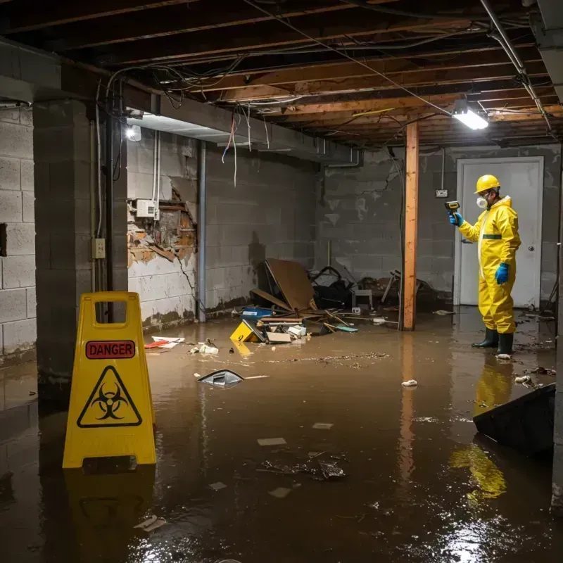 Flooded Basement Electrical Hazard in Ottawa Hills, OH Property